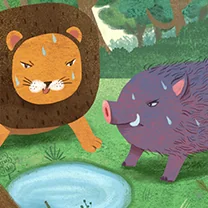 The Lion and the Boar